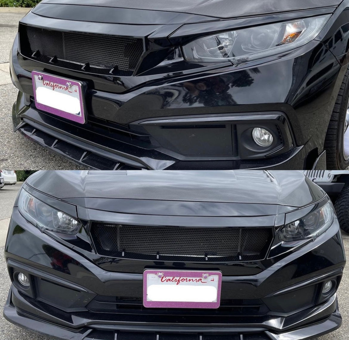 Glossy Black Aero Grille 2016-2018 civic